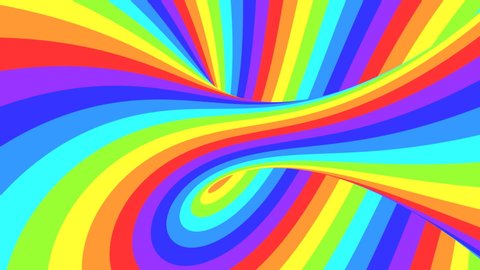 Spectrum Psychedelic Optical Illusion Abstract Rainbow Stock Footage ...