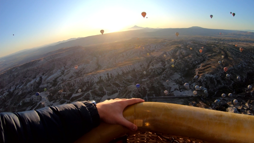view from hot air balloon