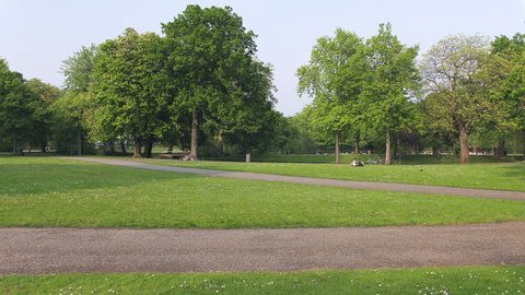 The Het Park, one of the oldest parks in Rotterdam, Netherlands. It is popular walking and picknick destination.