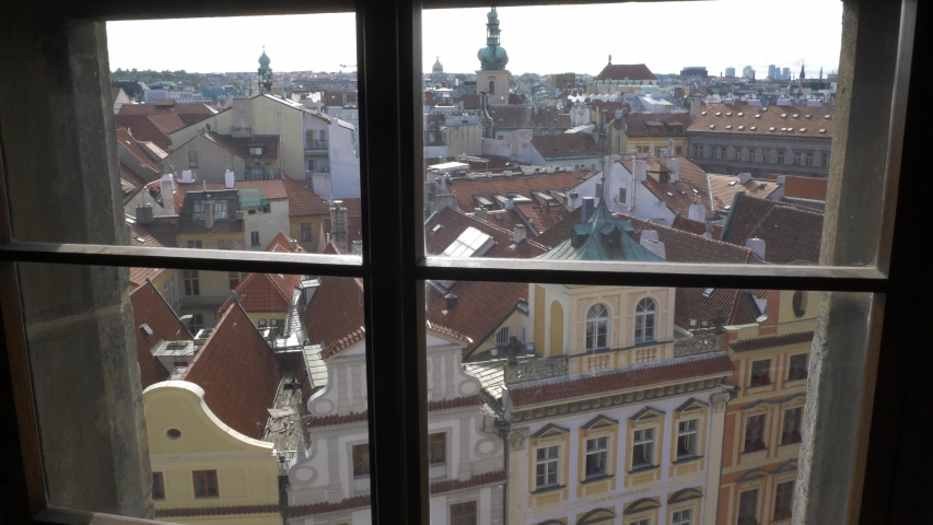 window view of the old city