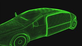 Autonomous Electric Vehicle Wireframe Design Concept 3D Animation - Powered by Shutterstock - Get 15% off with code: PIKWIZARD15