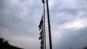Waving Croatian flags on the Adriatic coast - Powered by Shutterstock - Get 15% off with code: PIKWIZARD15