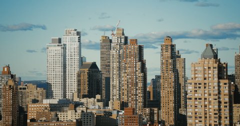 Time Lapse of New York City Skyline. Manhattan. 4k