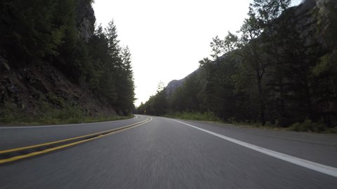 Tunnel Drive Through North Cascades National Park