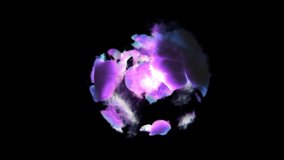 Colorful magic fx smoke energy sphere moving dynamically. Abstract vj visual animation background for different projects and etc...Easy to use, just place the clip over your footage.