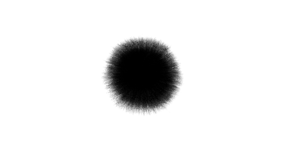 Ink Drops on White Paper