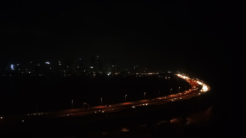 TimeLapse-The Bandra–Worli Sea Link (officially known as Rajiv Gandhi Sea Link) is a cable-stayed bridge with pre-stressed concrete-steel viaducts on either side in Mumbai Maharashtra India.