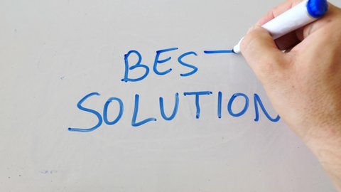 Best Solution Hand Written On Whiteboard 