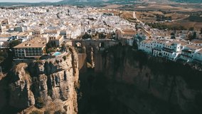 Aerial video shots from Ronda Spain in 4K