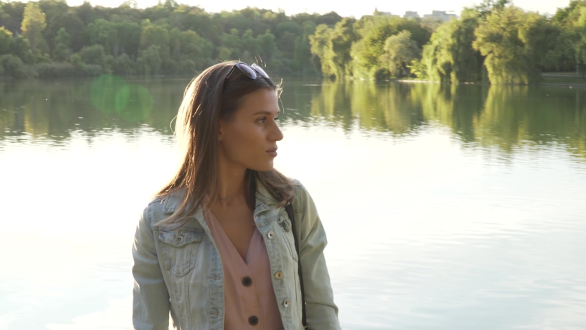 Beautiful girl in the sunlight