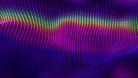 4K Animation of colored lines. Seamless loop motion graphic. Abstract festive background.