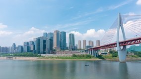 4k hyperlapse video of Chongqing city in China