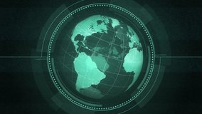 Computer Hud Earth Globe with Interference - Powered by Shutterstock - Get 15% off with code: PIKWIZARD15