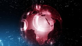 Abstract 5g mobile network with Earth globe and binary numbers animation background. - Powered by Shutterstock - Get 15% off with code: PIKWIZARD15