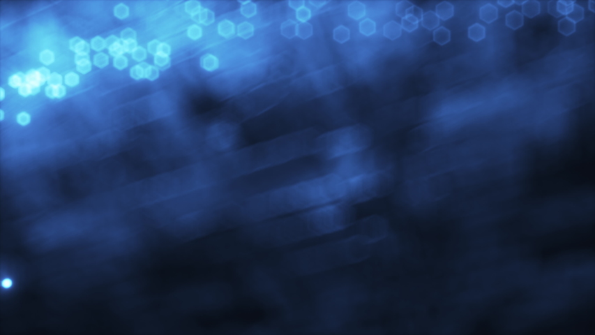 Abstract blue glowing fiber lines. Abstract blue glowing fiber optic lines. Bright light beam for fast data transfer for high-speed Internet connections Royalty-Free Stock Footage #1039057631