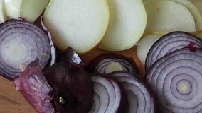 Sliced the onion for cooking