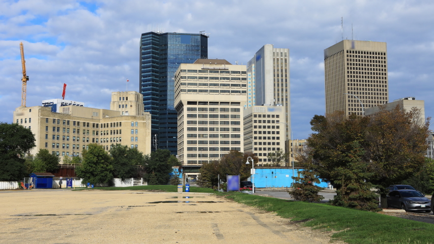 Winnipeg, Canada skyline timelapse 4K
