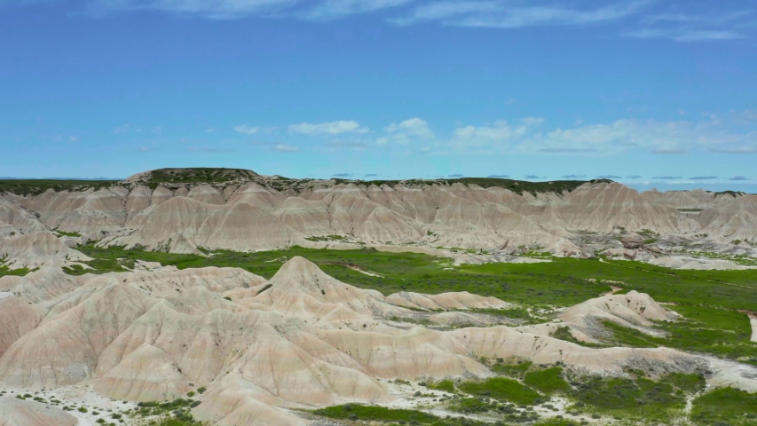Toadstool State Park, Nebraska, Aerial Drone 4K