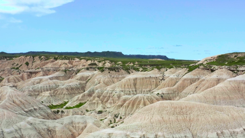 Aerial Drone, Toadstool State Park, Nebraska, 4K