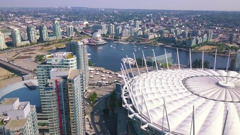 Beautiful shots of Vancouver Canada skyline and scenery 