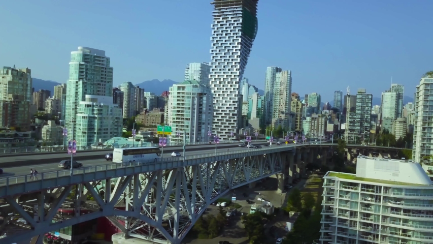 Beautiful shots of Vancouver Canada skyline and scenery 