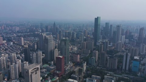 Nanjing urban architecture aerial photography
