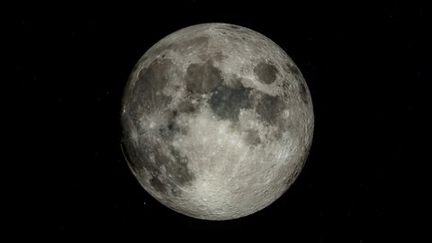3d rendering of realistic full moon with star background, Elements of these images furnished by NASA.