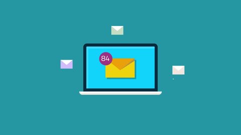 Unread Email Notification New Message On Stock Vector (Royalty Free ...