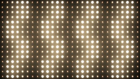 Flashing Lights Spotlight Bulb Flood lights Vj Led Wall Stage Led Display Blinking Lights Motion Graphics Background Backdrop 4K Ultra HD