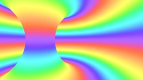 Spectrum psychedelic optical illusion. Abstract rainbow hypnotic animated background. Bright looping colorful wallpaper. Surreal multicolor dynamic backdrop. 3D seamless full HD animation