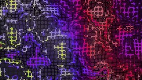Psychedelic blanket grid Abstract Video Loop Background