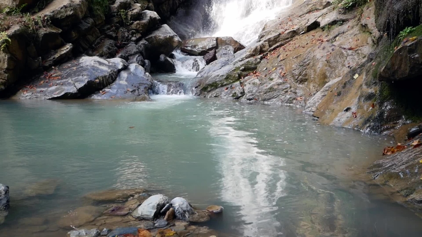 Great waterfall. Cool view. FullHD 1920x1080, 50 fps.