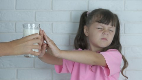Lactose Intolerance. the Child Refuses Stock Footage Video (100%  Royalty-free) 1037297693 | Shutterstock
