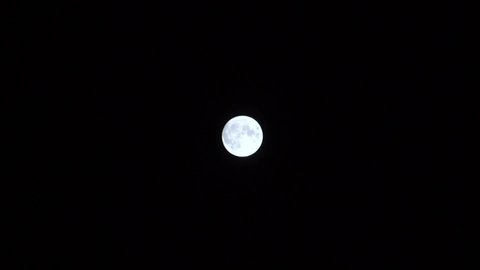Full moon on a clear sky
