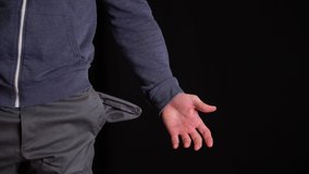 Man Turns the Empty Pockets Inside Out. No Money Concept - Powered by Shutterstock - Get 15% off with code: PIKWIZARD15