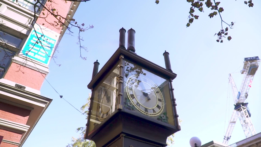 Vancouver Steam Clock Downtown British Columbia Canada