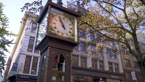 Vancouver Steam Clock Downtown British Columbia Canada