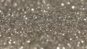 beautiful festive shiny video with shimmering silver sequins