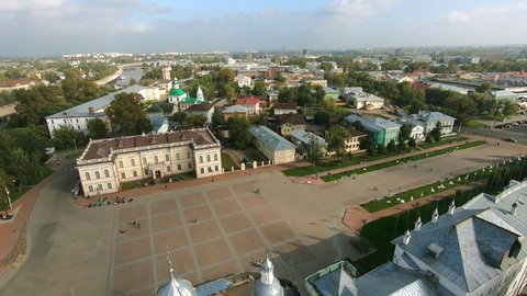 Vologda. Russia-September 2019: Panorama of Vologda.