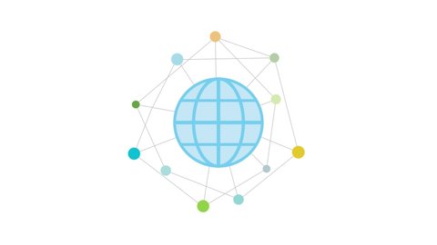 Icon Networking Network Logo Circle Nodes Stock Vector (Royalty Free ...