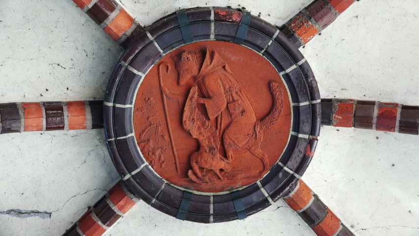 Architectural fragment of the Oberbaum Bridge in Berlin. Germany.