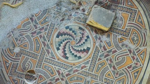 Ancient mosaics in Antakya (Hatay), Turkey.