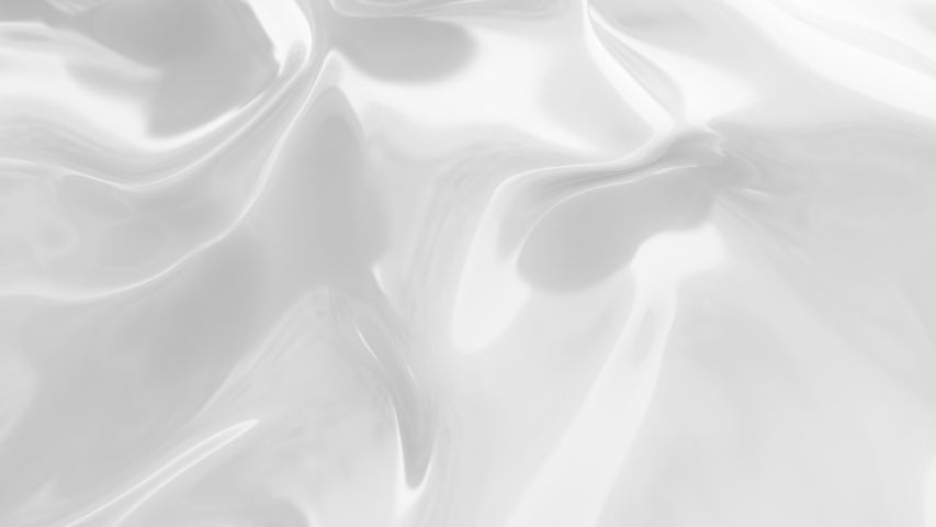 White glossy abstract animation background. Lava, cream, latex, lacquer, varnish wave. Royalty-Free Stock Footage #1039434806