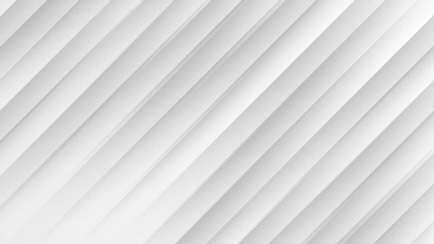 Abstract deep white gray color animated seamless looped background. Modern striped technology BG. Texture with diagonal lines. 3d minimal moving light wall. Geometric metal web design cover template
