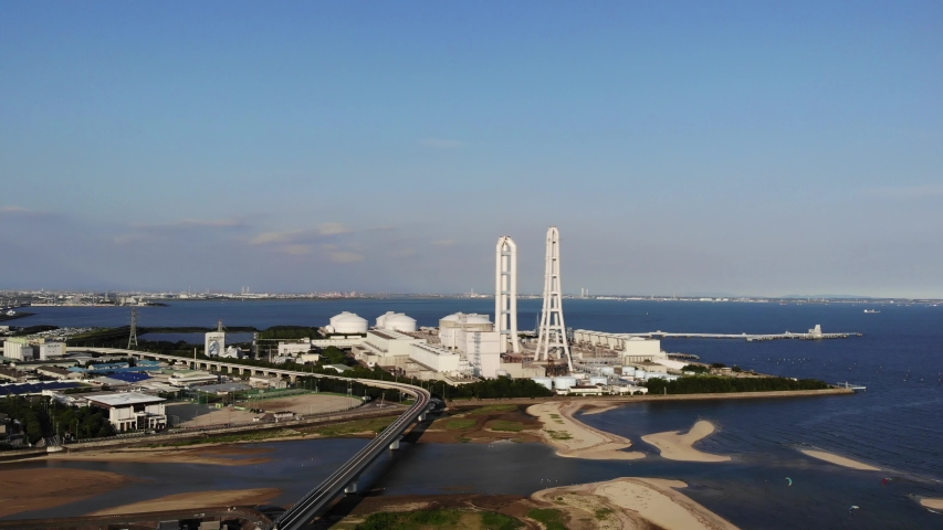 Yokkaichi Industrial Zone Mie Japan Drone