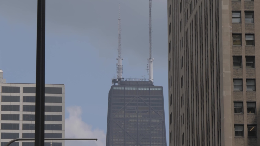 The John Hancock Building on Michigan Avenue, Chicago, Illinois, United States of America, North America