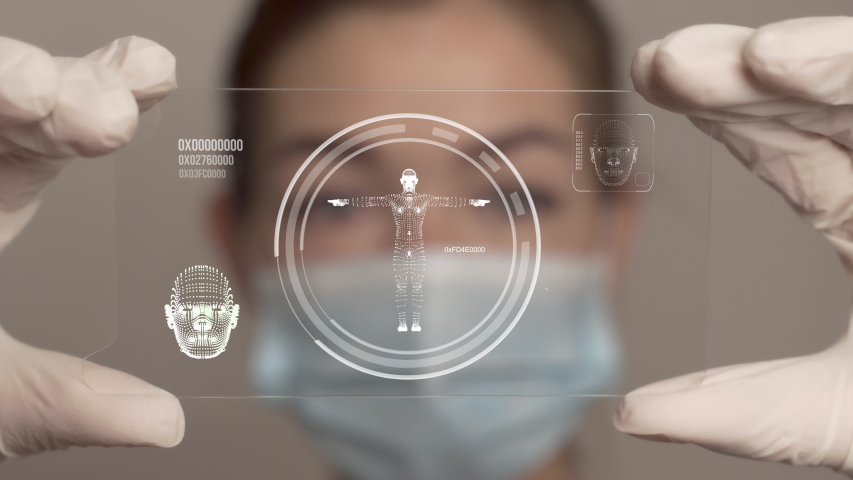 Female doctor using artificial intelligence for analyze patient health