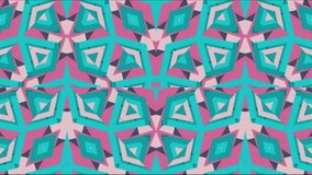 Hypnotic videos kaleidoscope stage visual loop for concert, night club, music video, events, show, fashion. ; geometric artistic looping background