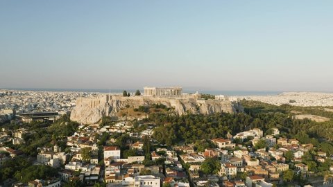 4K Parthenon, Acropolis, Athens, Greece Drone Aerial