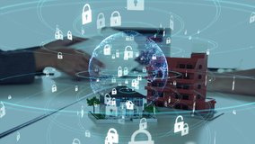 Home security concept. Housing technology. - Powered by Shutterstock - Get 15% off with code: PIKWIZARD15